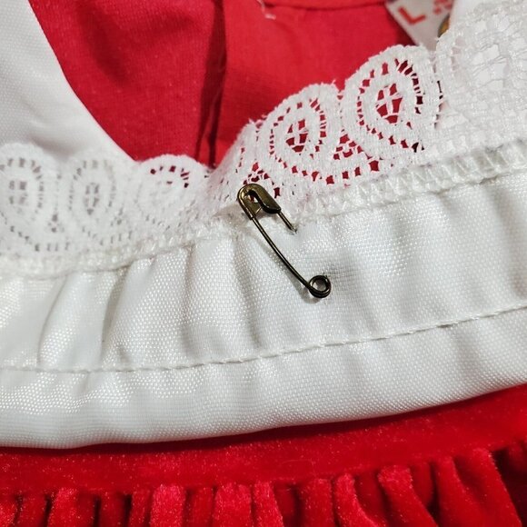Vintage Winnie the Pooh Girl's Red Christmas Dress Size 24 Months - Picture 7 of 9